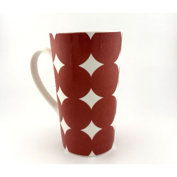 Starbucks 14 oz Coffee Cup Travel Mug No Lid Red large Polka Dots 2018 FADED - Picture 9 of 11
